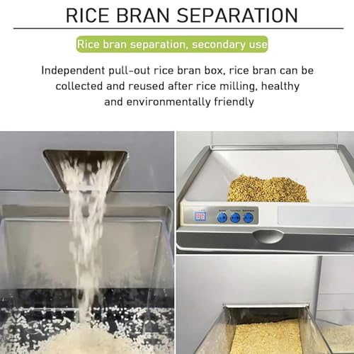 High-Speed Automatic Rice Milling Machine with Adjustable Accuracy & Efficient Rice Bran Separator - Ready in Just 10 Seconds for Home Use - Image 6