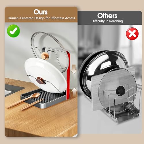 67% Off Stainless Steel 2-Tier Pan Lid Organizer - Image 4