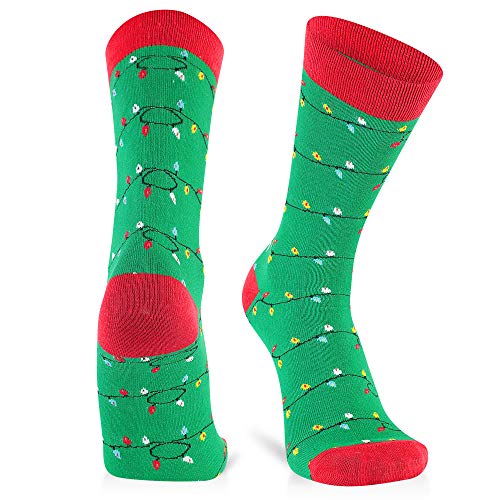 Luther Pike Seattle Christmas Fun Socks For Men: Mens Dress Socks Colorful #TOP2