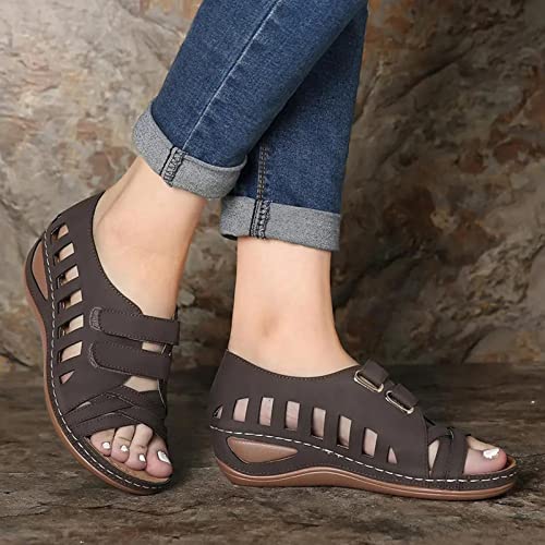 Sandales compensées femme chaussures de plage souples et légères