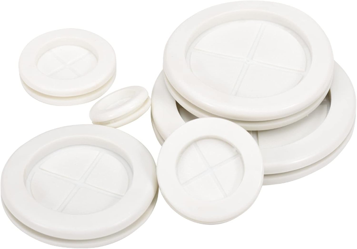 Cable Grommet 1pc 16-100mm Blanking Grommets White Rubber Grommet Closed Gromet Blind Bung Seal CoverCable Wiring