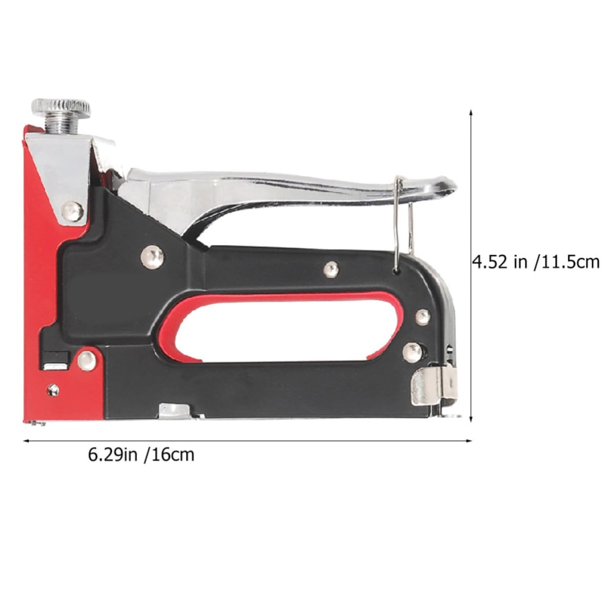 Mobestech Pistola Sparachiodi Manuale Pesante Design Ergonomico a Manico Curvo, Meccanismo Regolabile a Molla in Metallo, per Lavori di Pittura e Legno