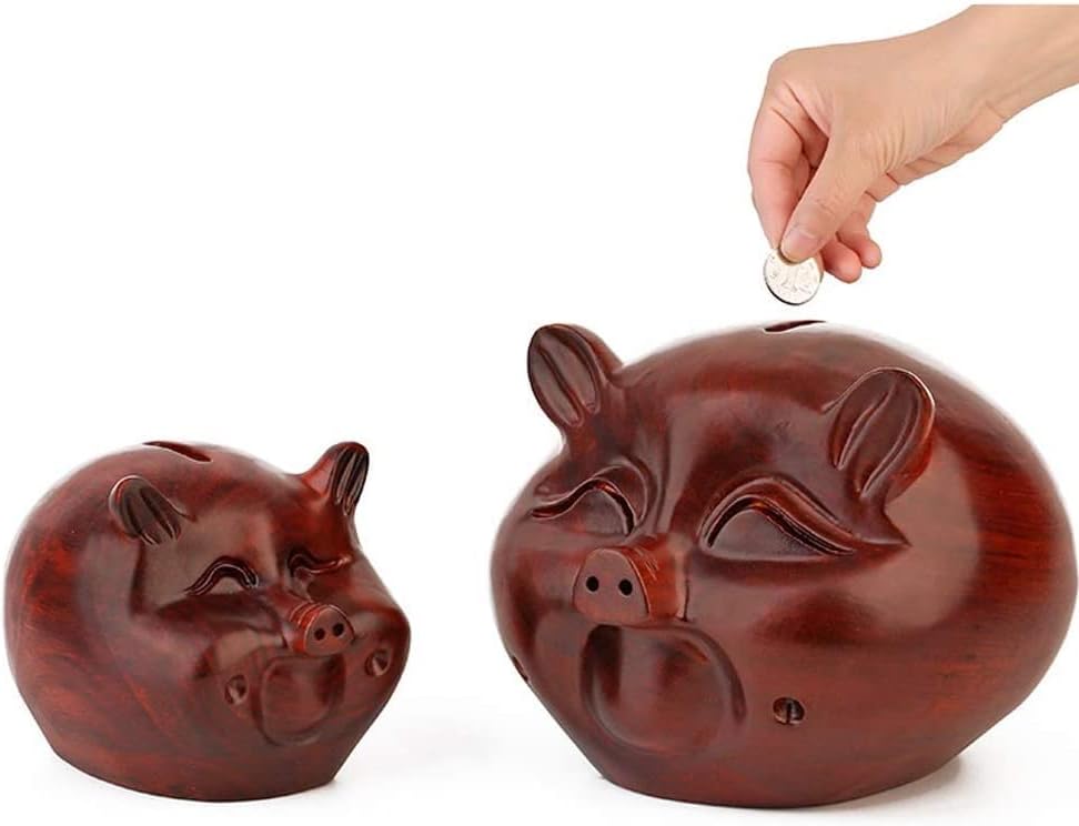 再利用可能 軽量豚貯金箱子供用テーブル装飾装飾品貯金箱無垢材貯金箱工芸品誕生日マネーバンク マネーバンク