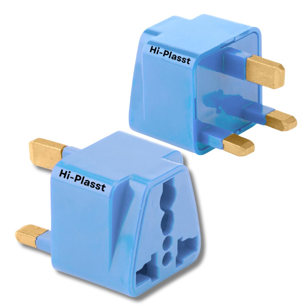Hi-Plasst (Pack of 2) UK Adapter Plug - Type G Adapter - Perfect for Laptop, Camera, Chargers || UK Adapter for Indian Pins, India to Dubai, Hong Kong, UAE (B0CV5T3C1D) Amazon Price History, Amazon Price Tracker