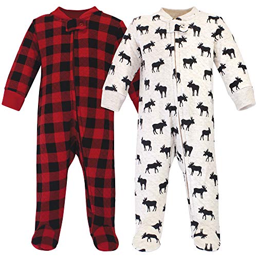 Image of Hudson Baby Baby Girls' Premium Quilted Zipper Sleep and Play
