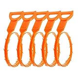 Amplia aplicación: Fácil de empujar a través de cualquier obstrucción, es ideal para lavabos, bañeras y duchas de cocina, cuarto de baño y de servicios públicos.