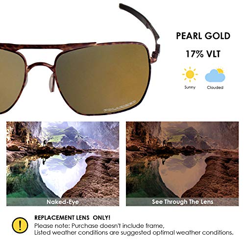 Image of BLAZERBUCK Anti-salt Polarized Replacement Lenses & Nose Piece for Oakley Deviation OO4061 Sunglass
