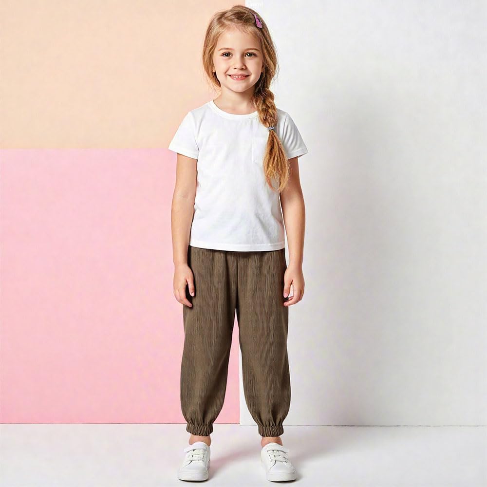 YUANQIAN Pantalones de seda de hielo transpirables de secado rápido para niños, repelentes de mosquitos, pantalones unisex de ajuste relajado, cintura elástica, puños ajustables
