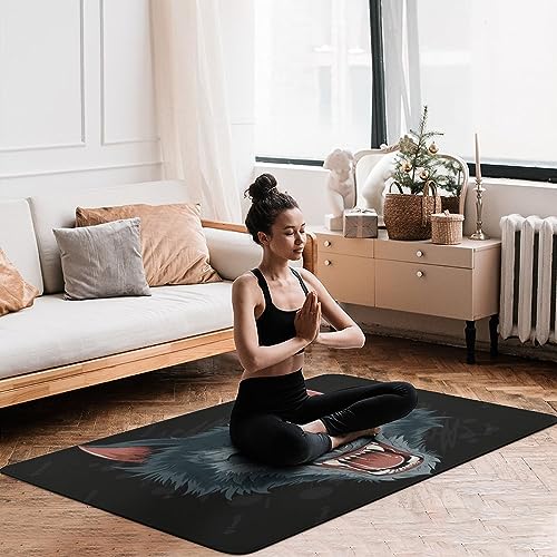 Tapis Fenrir Wolf en molleton de corail pour décoration intérieure - 5