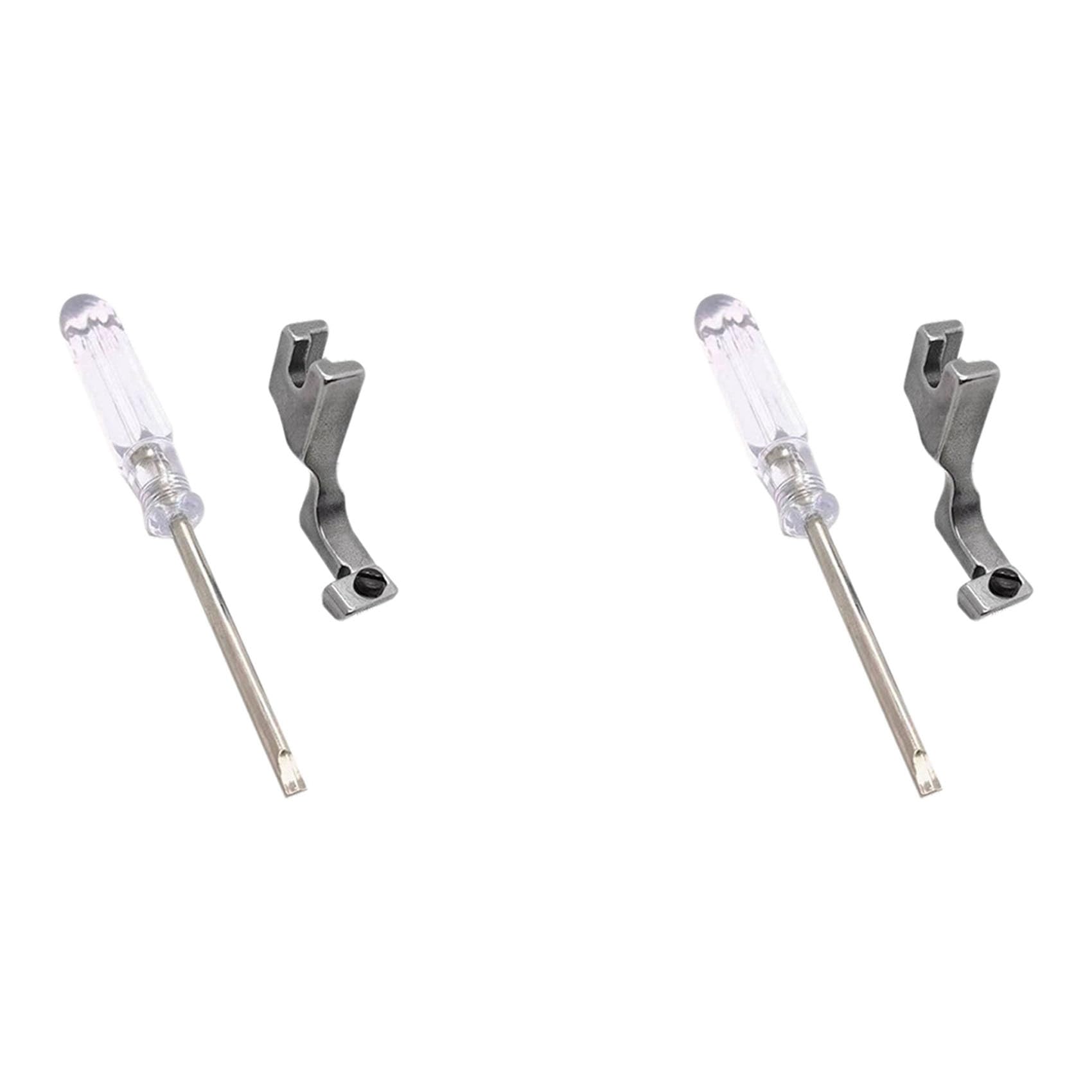 Hndhbfgrt 2X Adjustable Zipper Presser Unilateral Zipper Feet for Single Needle Lockstitch Industrial Sewing Machine