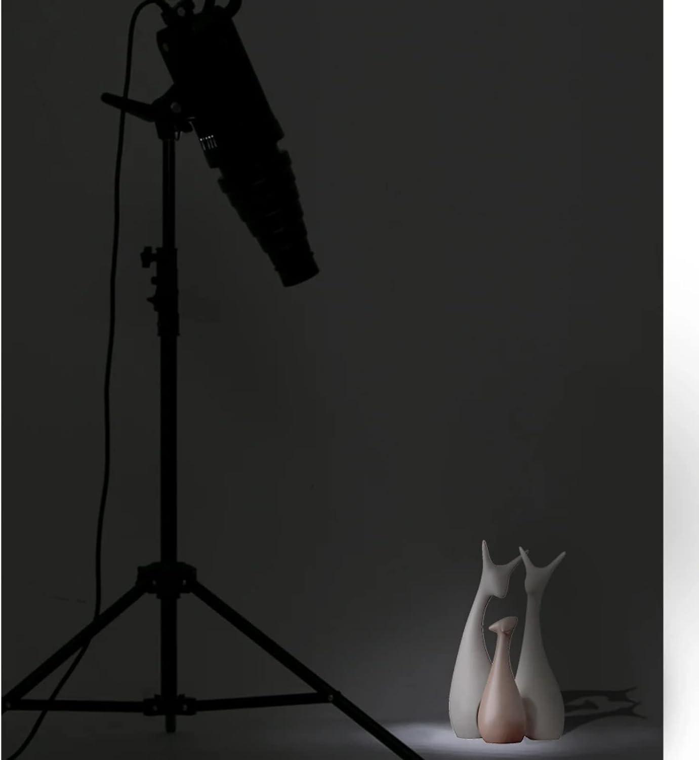 Aluminiumlegierung Konischer Snoot mit Wabenraster und 5 Farbfilter-Set, kompatibel mit Bowens Mount Studio Strobe Monolight Fotografie Blitz