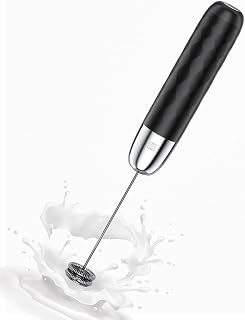 Maestri House Rechargeable Milk Frother Electric Hand Foam Processor | Electric Foam Maker with Detachable Stainless Steel Whisk, Drinking Mixer, Match Frother, No Stand, LunaFro Mini