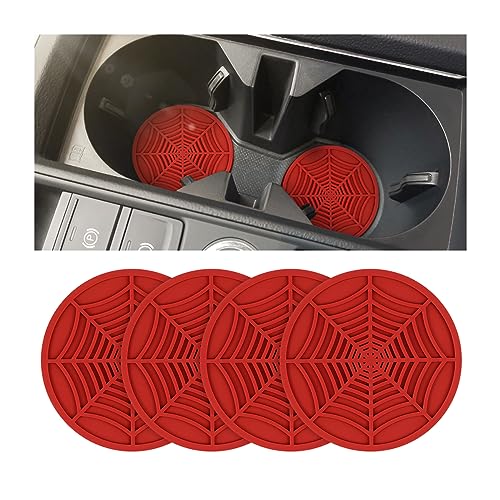 Portavasos de auto BESULEN, juego 4 piezas, diseño red miniatura 1