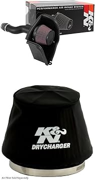 K&N 63-3516 Performance Air Intake System with Black Air Filter Wrap