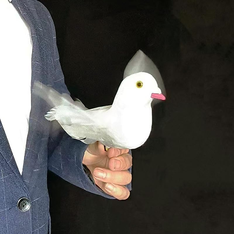 Electronic Bionic Dove 2.0 Magic Tricks Classic Dove Magic Props Stage Illusions Gimmicks for Professional Magician Magic Games