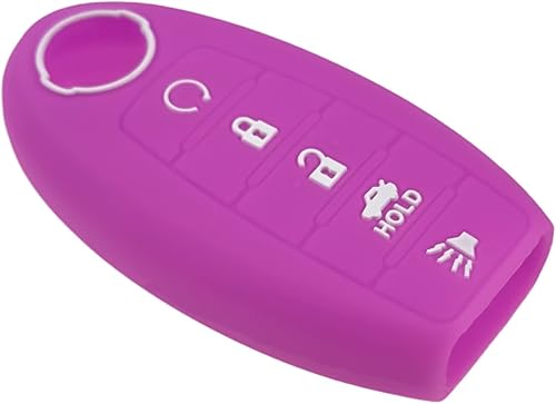 Vista 14 de Funda de goma de silicona para llavero compatible con Nissan Altima SR Armada SL Maxima Murano Pathfinder Rogue Titan Versa Sentra (5 botones)