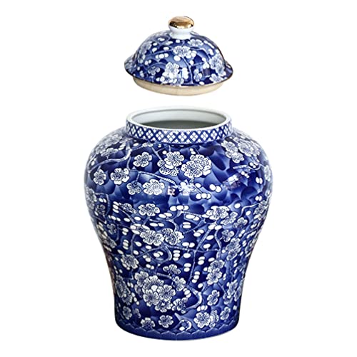 Angoily Floral Print Ceramic Tea and Grain Storage Jar #TOP24