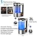 2L Capacity Hydrogen Water Pitcher Maker Machine with Constant Temperature Heating Hydrogen Rich Water Generator Ionizer SPE/PEM Tech High Concentration H2 Make Hydrogen Content Up to 1000-1500PPB