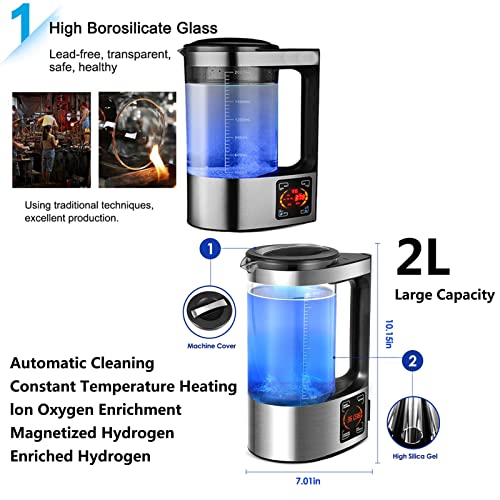 Technologie SPE PEM pichet à eau hydrogénée avec générateur d'eau pure 2L - 5