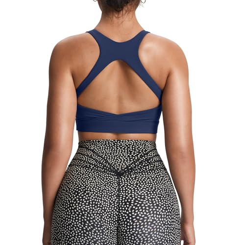 Image of Aoxjox Women's Workout Sports Bras High Impact Fitness Training Gym Khloe Bra Yoga Crop Tank