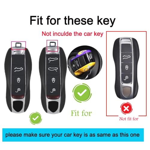 Funda de llave para Porsche Macan, protector de mando a distancia 4