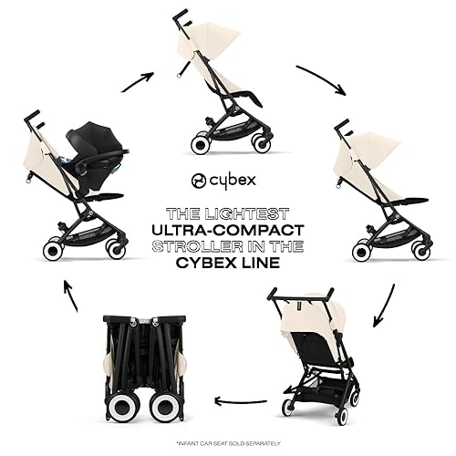Miniatura 3 de Cybex Libelle - Cochecito de bebé con bolsillo de viaje, ligero, para avión, reclinable, con una sola mano, compatible con asientos de automóvil