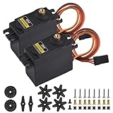 Torque de parada: 9 kg/cm a 4,8 V; par de parada: 13 kg/cm a 6 V.