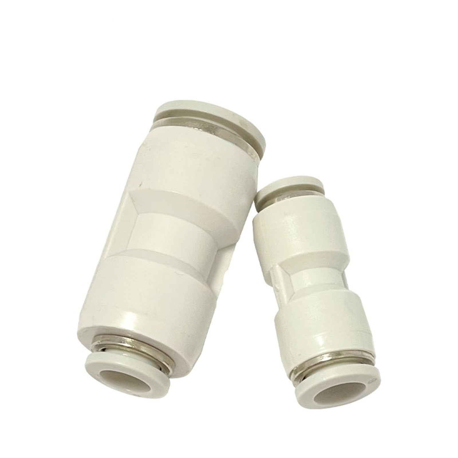 Itwaewzjsd Pg8-6 (100Pcs) Two-Way Reducing Pg Pneumatic Pipe Quick Connector Cylinder Fittings Straight Through 50/100Pcs(Pg8-6 (100Pcs))