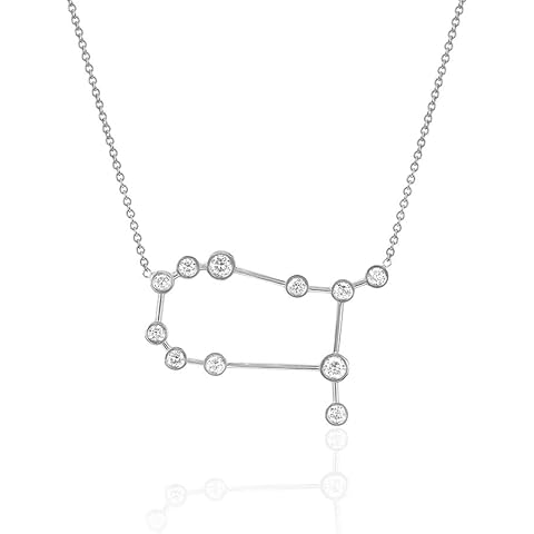 espere Sterling Silver Zodiac Necklace Constellation Jewelry Birthday Gift Sorority Sister Gift
