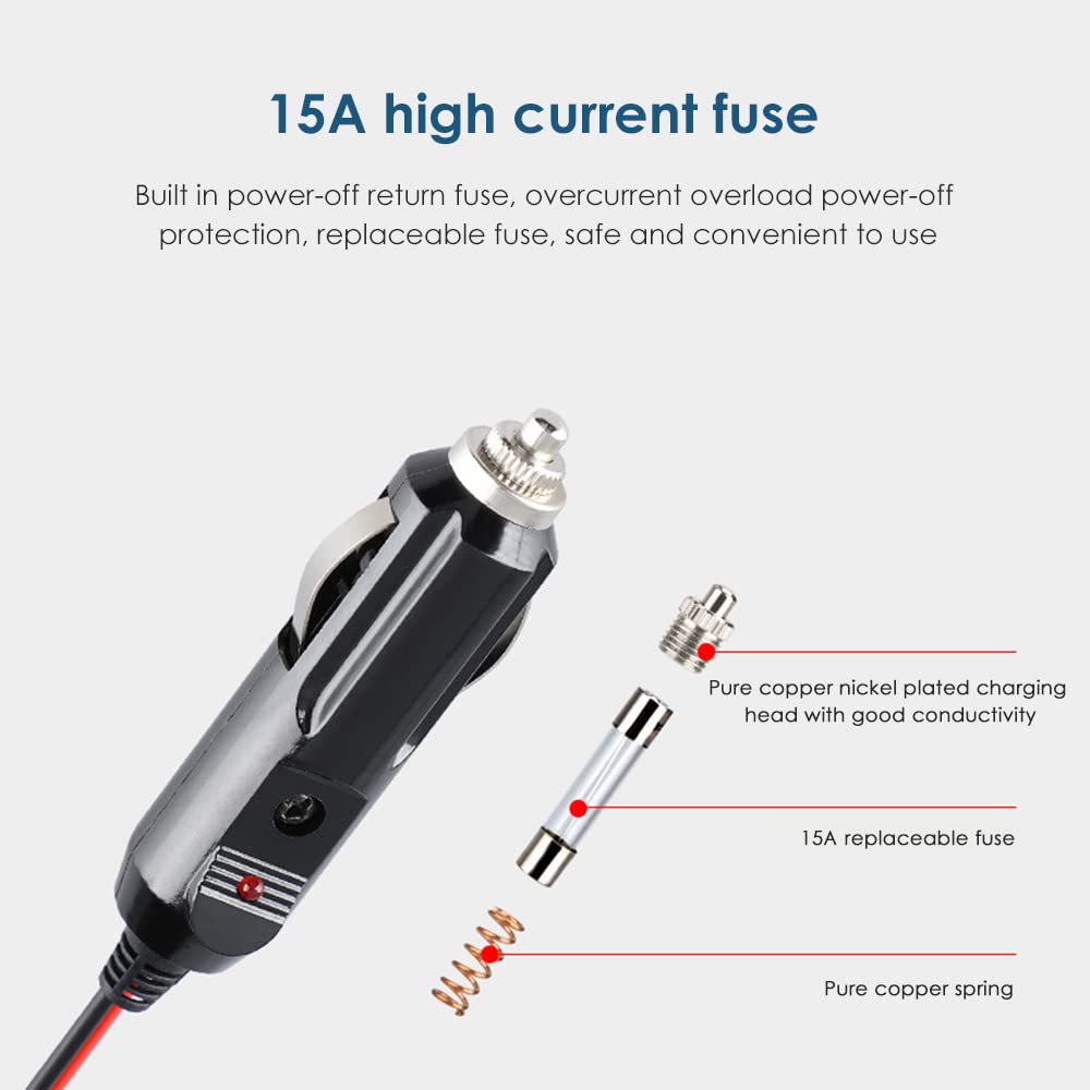 2PCS Presa Accendisigari Auto 12V / 24V DC, Adattatore Universale Ipereabile per Accendisigari