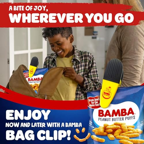 Bamba Peanut Butter Puffs with Bag Clip, Kosher - 0.7 Oz Bags (Pack of 24) - image 5