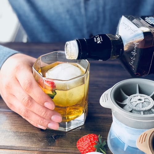 Molde redondo para cubos de hielo con esferas de 5 cm miniatura 3