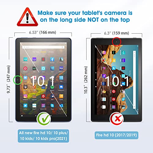 2 Pack Screen Protector Compatible With All-New Fire Hd 10 Tablet 2021 / Fire Hd 10 Plus / Fire Hd 10 Kids / Fire Hd 10 Kids Pro Tablet (11Th Generation, 2021 Released), Sparin Tempered Glass/Alignment Tool #TOP1