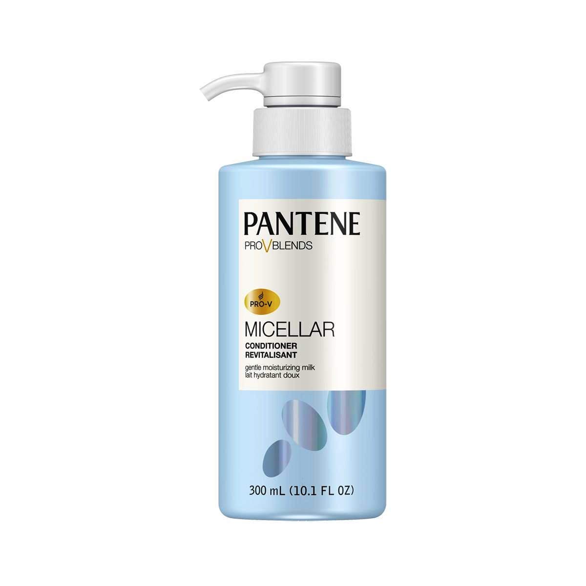 Pantene Acondicionador micelar suave bomba de 10.1 onzas, 10.1 onzas