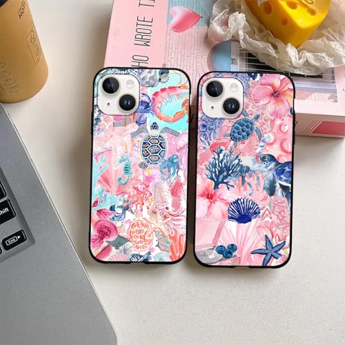 Coque iPhone 14 Plus preppy lot de 2 protections silicone souple - 7