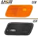 USR DEPO 96-02 W210 E-Class Smoker Bumper Side Marker Light Assembly Set (Left + Right) Compatible with 1996-2002 Mercedes Benz W210 E Class