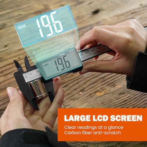 Image of Digital Caliper, Upgraded Calipers 6 inch, Measuring Tool, Electronic Ruler, with Large LCD Screen, Auto-Off Feature, Inch and Millimeter Conversion, Perfect for Household DIY (1 pcs)
