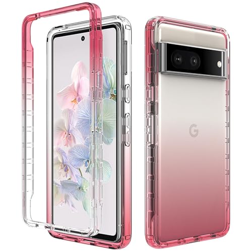 Google Pixel 8A 用 両面 ケース おしゃれ クリア グーグルピクセル8A 携帯カバー フルカバー 360°全面保護 耐衝撃 軽量 へのスクラッチ防止 透明 バンパー&ケースの三重構造 一体型 PC+TPU かわいい