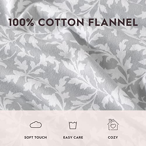 Laura Ashley Home - Full Sheets, Cotton Flannel Bedding Set, Brushed For Extra Softness & Comfort (Crestwood, Full) #TOP6