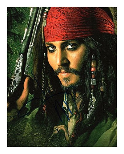 ジョニーデップ サイン入ポートレート