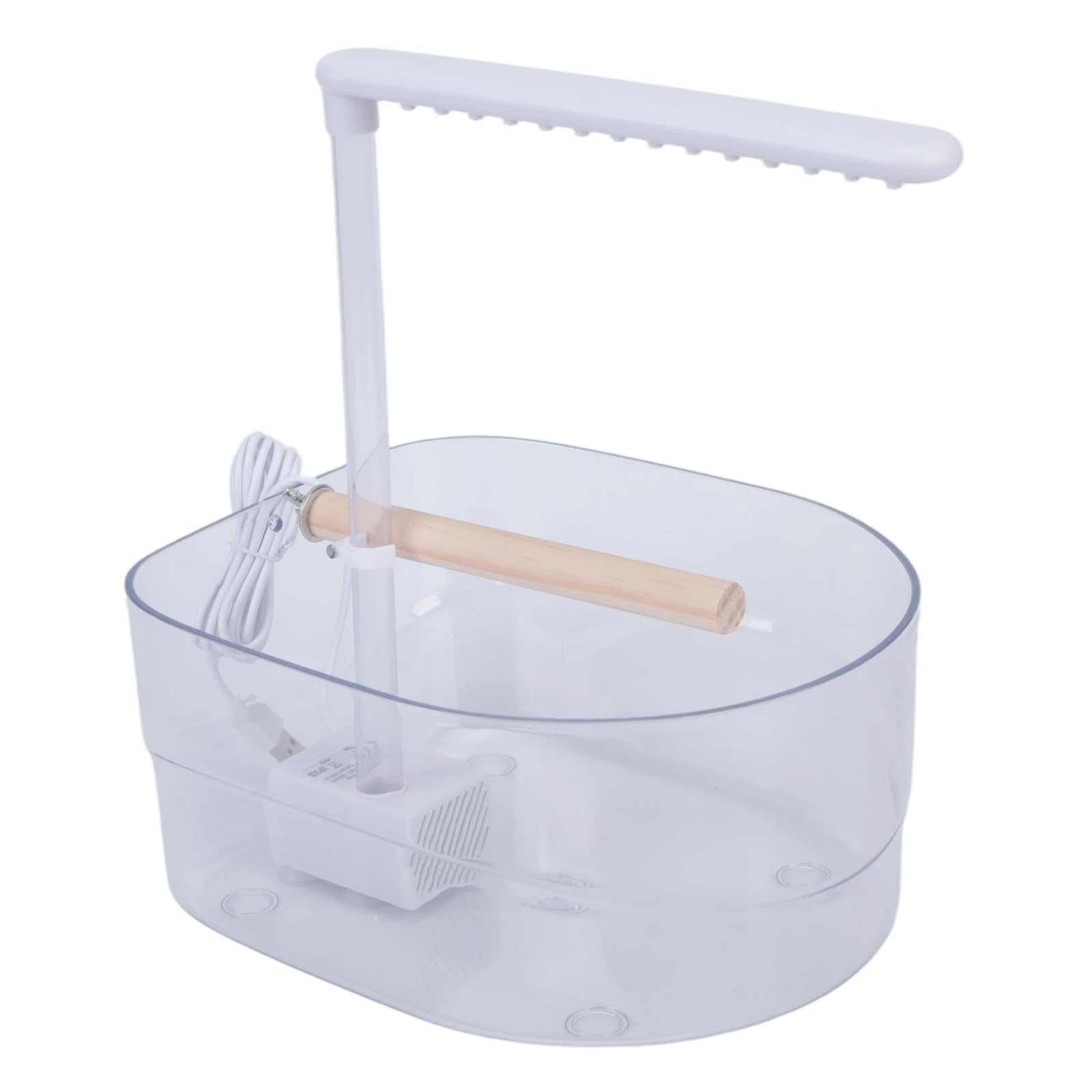 Bañera automática de loros con sistema de agua circulante de 3L