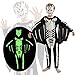 LEGQYJK Halloweens Skeletts Kostüm Kinder, Skeletondino Kostüm Kinder, Halloweens Kostüm Kinder, Halloweens Skelettkostüm, Leuchtet Dunkeln Halloweenkostüm Kinderkostüme für Partydekoration(XL) DIN EN günstig Kaufen-LEGQYJK Halloweens Skeletts Kostüm Kinder, Skeletondino Kostüm Kinder, Halloweens Kostüm Kinder, Halloweens Skelettkostüm, Leuchtet Dunkeln Halloweenkostüm Kinderkostüme für Partydekoration(XL)