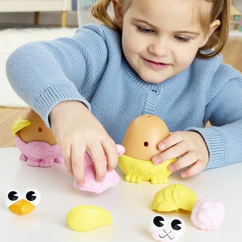 Image of Potato Head Bunny & Chick Tots with 12 Mix and Match Pieces, Two 3-Inch Potato Bodies with 10 Accessories, Preschool Toys for Girls and Boys 2+ - Easter Basket Stuffers
