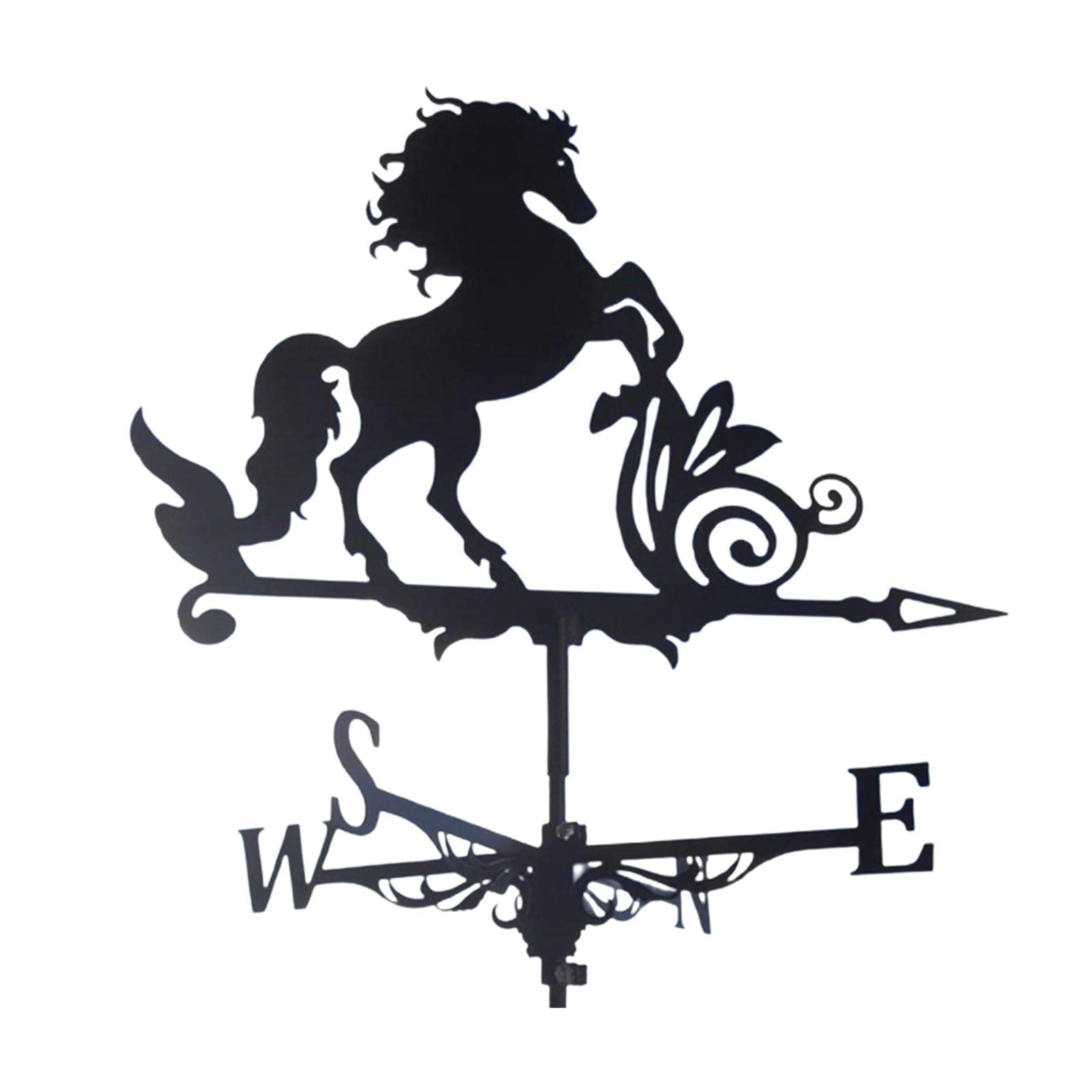 Retro Metal Horse Weathervane Weather Vane Yard Farm Crafts 30inch Tall,Type 3