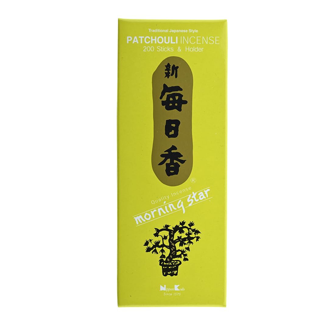 Morning Star Patchouli Incense 200 Sticks | Natural, Eco-Friendly Aromatherapy | Plastic-Free, Paper Packaging | Relaxation, Meditation & Home Fragrance