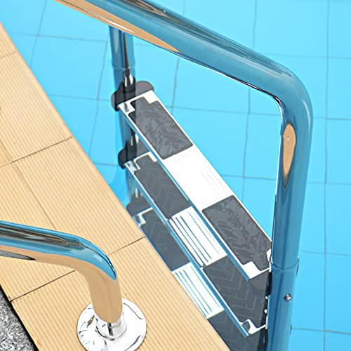 Escalera para piscina YUEWO con pedal de acero inoxidable miniatura 1