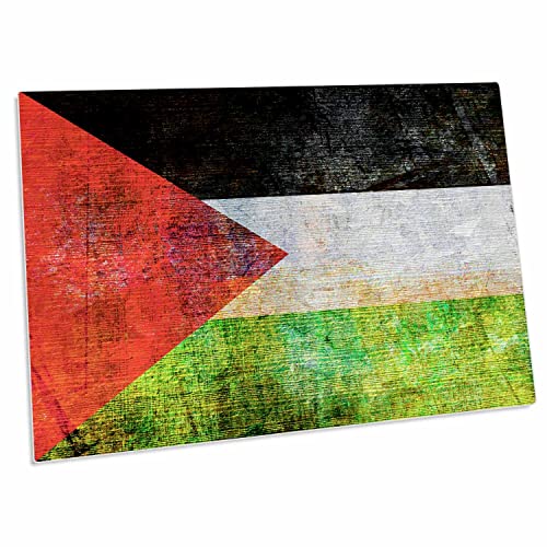 3dRose Desk Pad Place Mat estilo Distressed bandera Palestina L