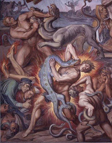 SERENDIPITP Impresión Imagen Modernos Cuadro Pintura al óleo Clásicas el infierno de la Divina Comedia de Dante de Anton para Decoraciones del Hogar 60x90cm