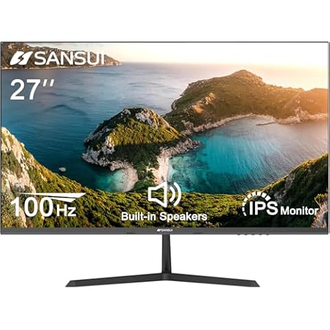 SANSUI 27 inch FHD 1080p Monitor Cover