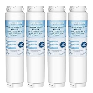 Finest-Filters Fridge Water Filter Compatible with Bosch UltraClarity 644845 REPLFLTR10 00740560 9000194412 9000077104 Neff Gaggenau Miele/Haier 0060820860 0060218743 Rangemaster DxD 90170 (4 Pack)
